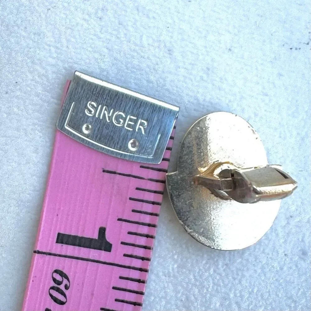 Gold tone mother of pearl vintage cufflinks
